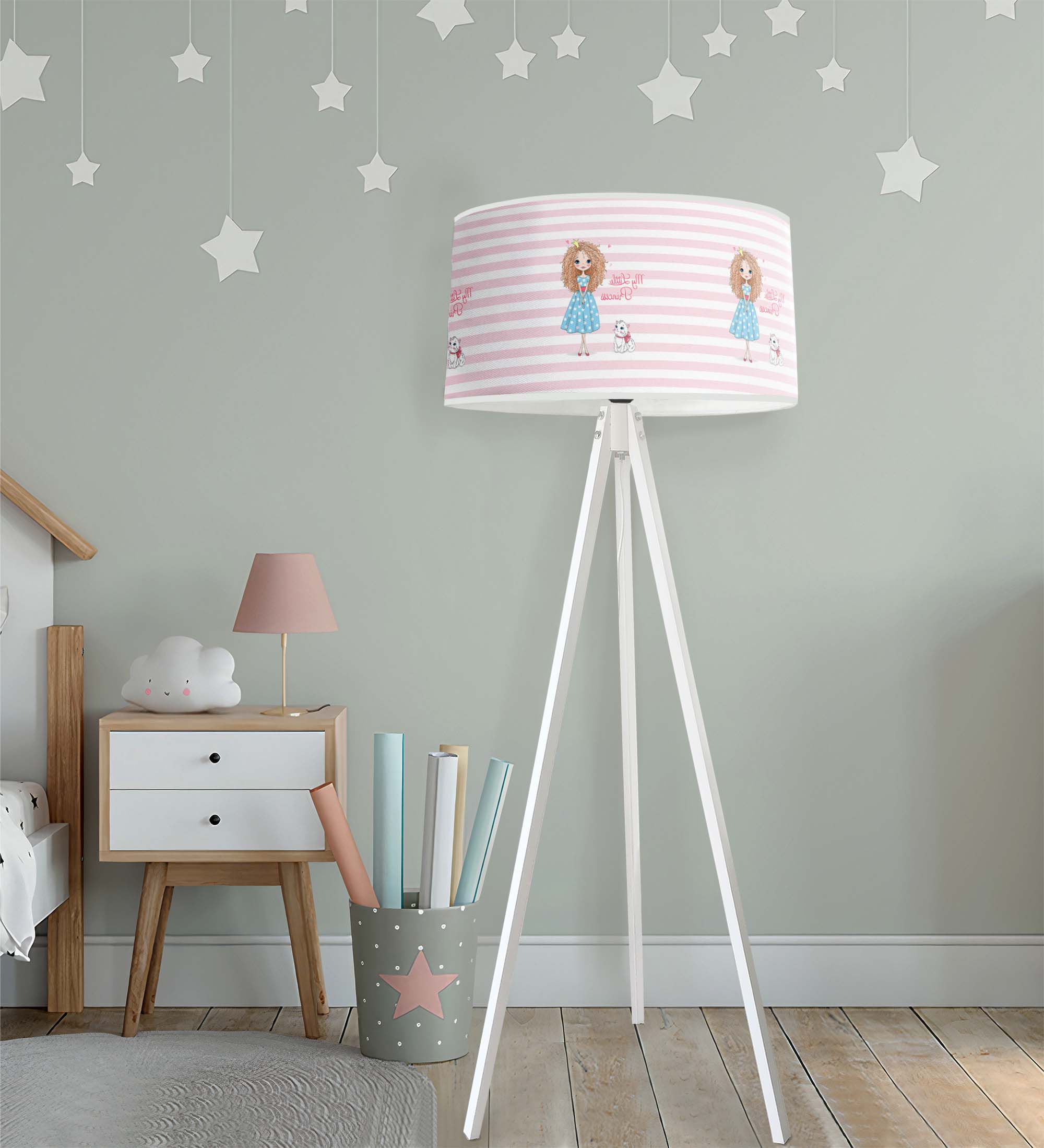 Prenses Kız Çocuk Odası Lambader