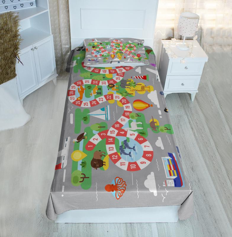 Eğitici Harita BH1349 Pike&Yatak Örtüsü(Yastık Kılıflı)