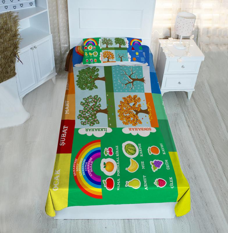 Eğitici Harita BH1352 Pike&Yatak Örtüsü(Yastık Kılıflı)