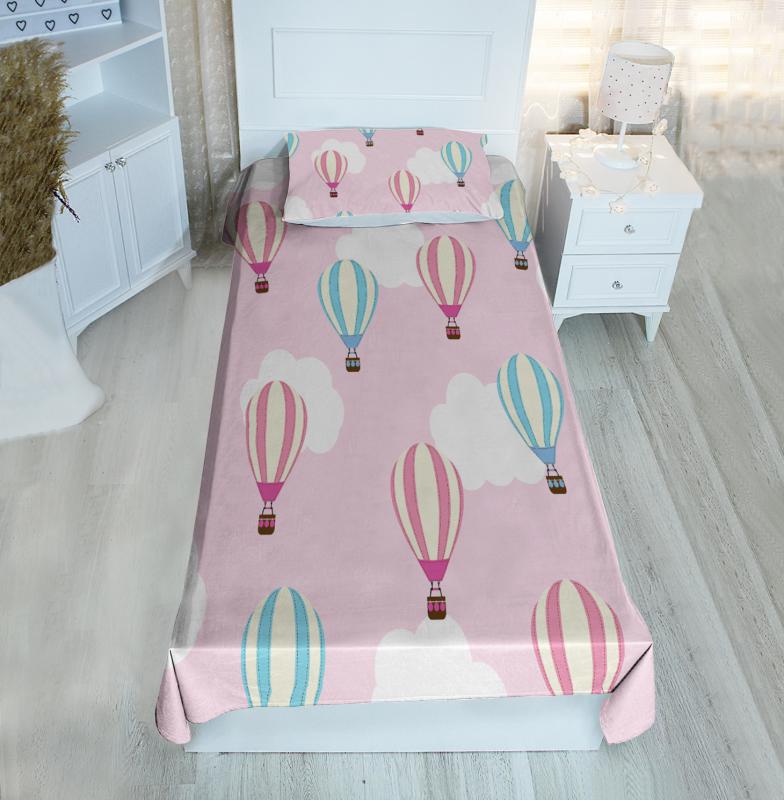 Uçan Balon BH2039 Pike&Yatak Örtüsü(Yastık Kılıflı)