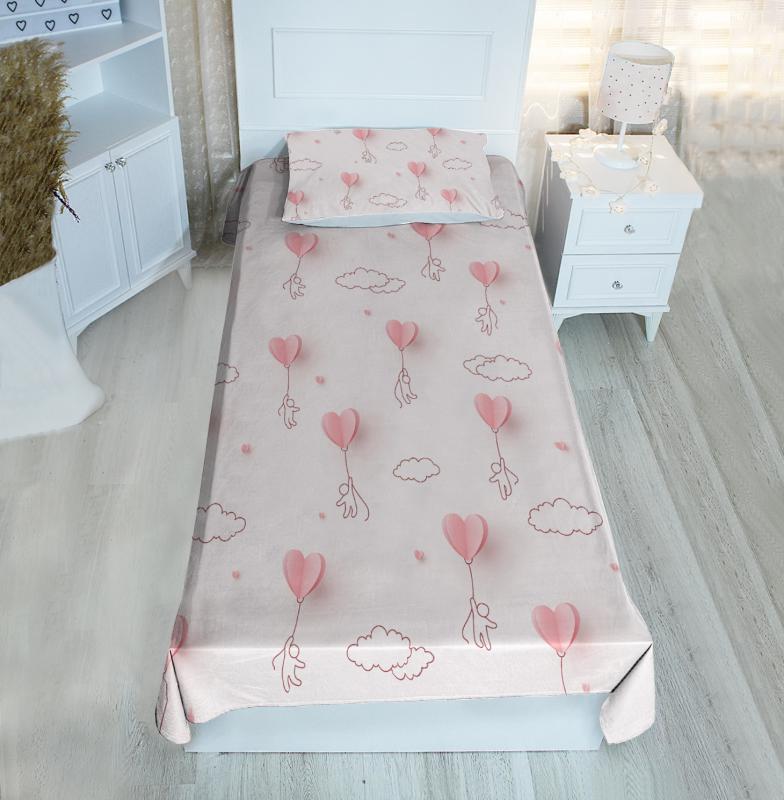 Uçan Kalp BH2267 Pike&Yatak Örtüsü(Yastık Kılıflı)
