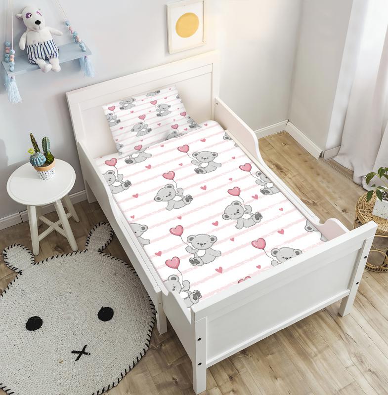 Bebişim Sevimli Ayıcık Çocuk Odası Yatak Örtüsü