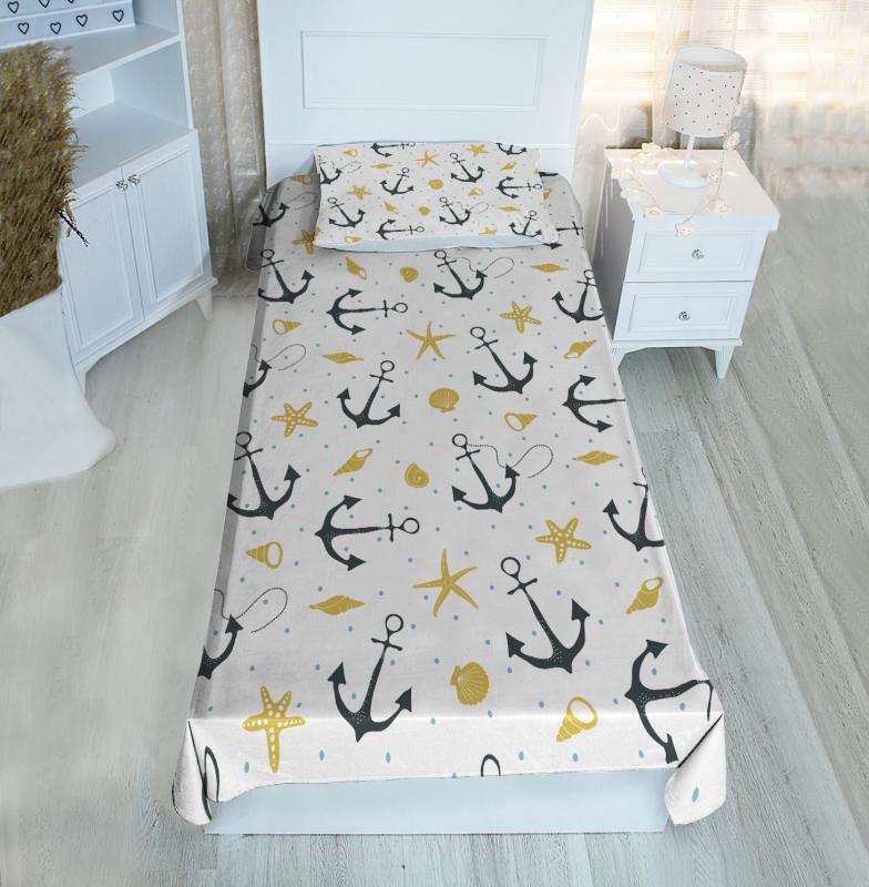 Denizci Çapa BH9829  Pike&Yatak Örtüsü(Yastık Kılıflı)