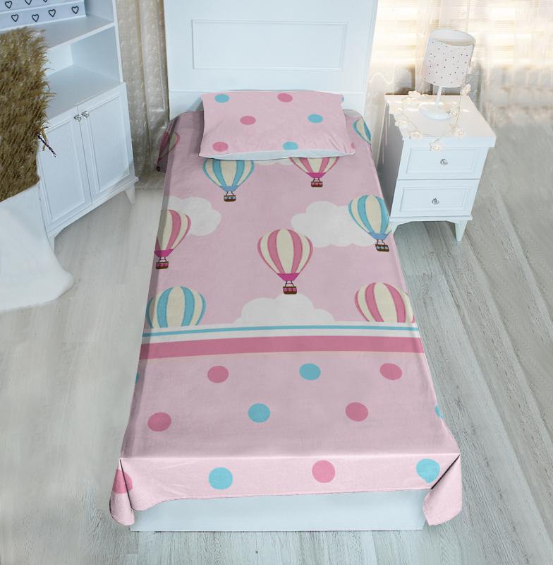 Bebişim Uçan Balon Bİ164 Pike&Yatak Örtüsü(Yastık Kılıflı)