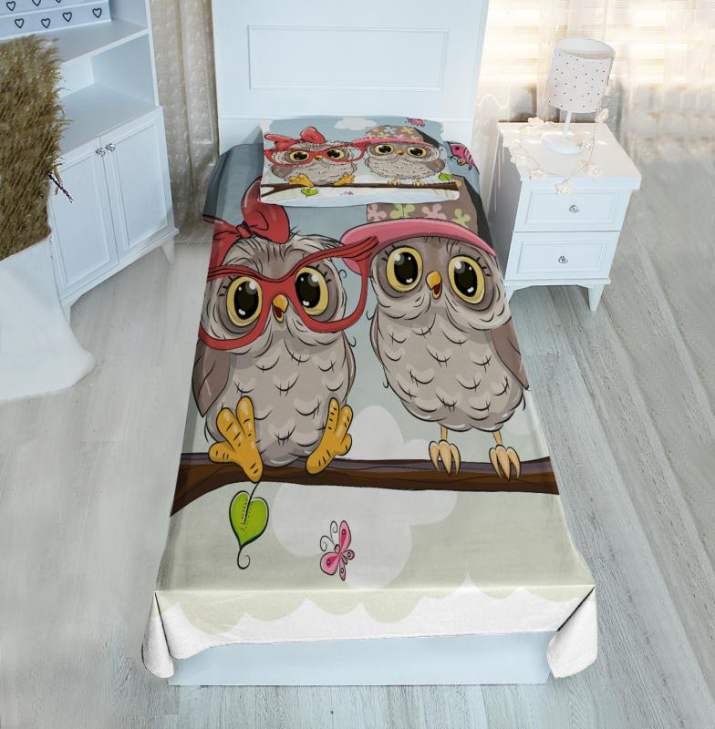 Baykuşlu Bİ209 Pike&Yatak Örtüsü(Yastık Kılıflı)
