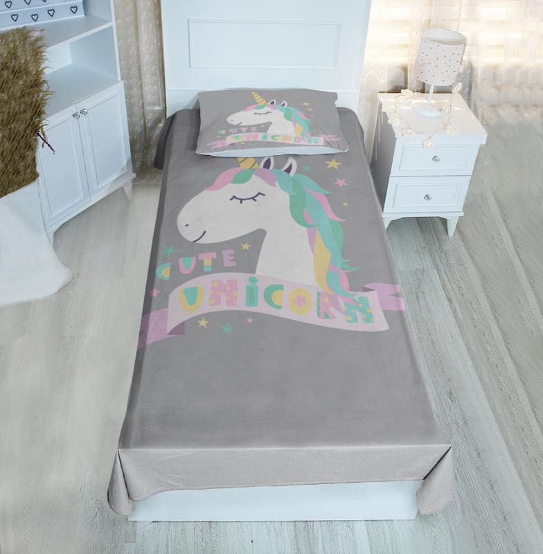Unicorn  Bİ49 Pike&Yatak Örtüsü(Yastık Kılıflı)
