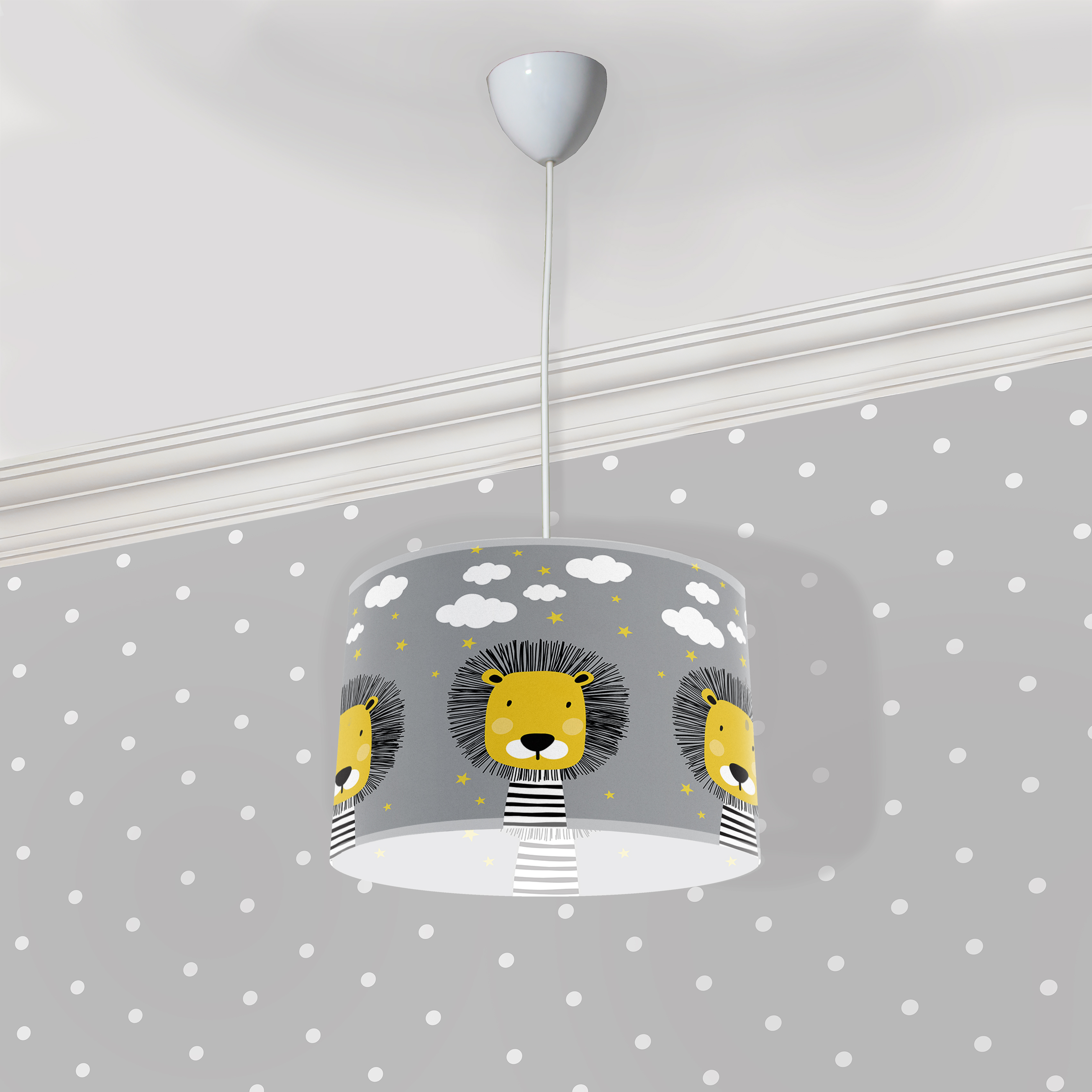 Sevimli Aslan Çocuk Odası Halısı