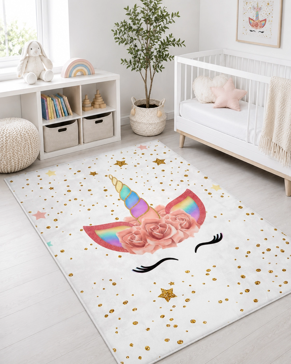 unicorn Bambu Çocuk Odası Halısı