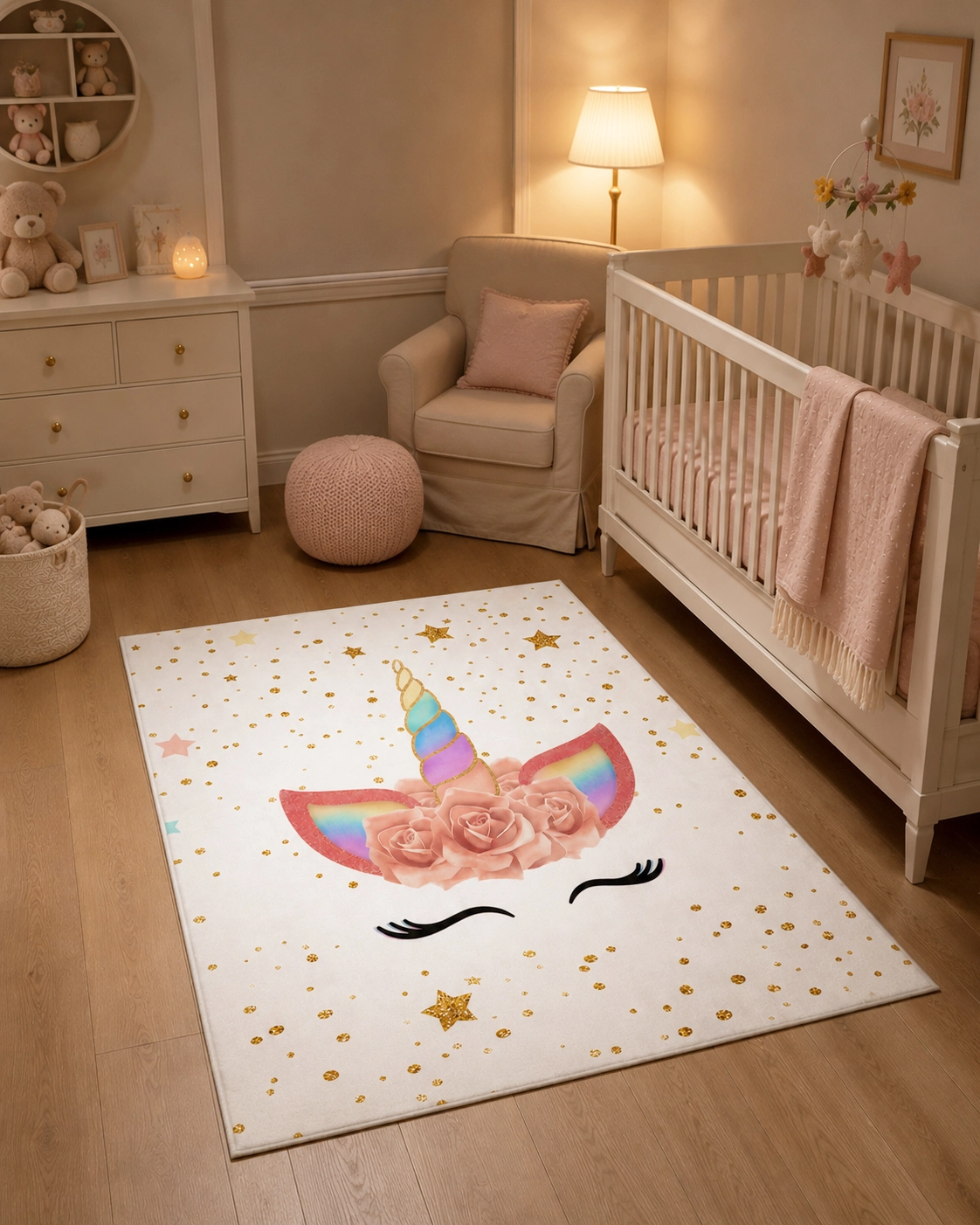 unicorn Bambu Çocuk Odası Halısı
