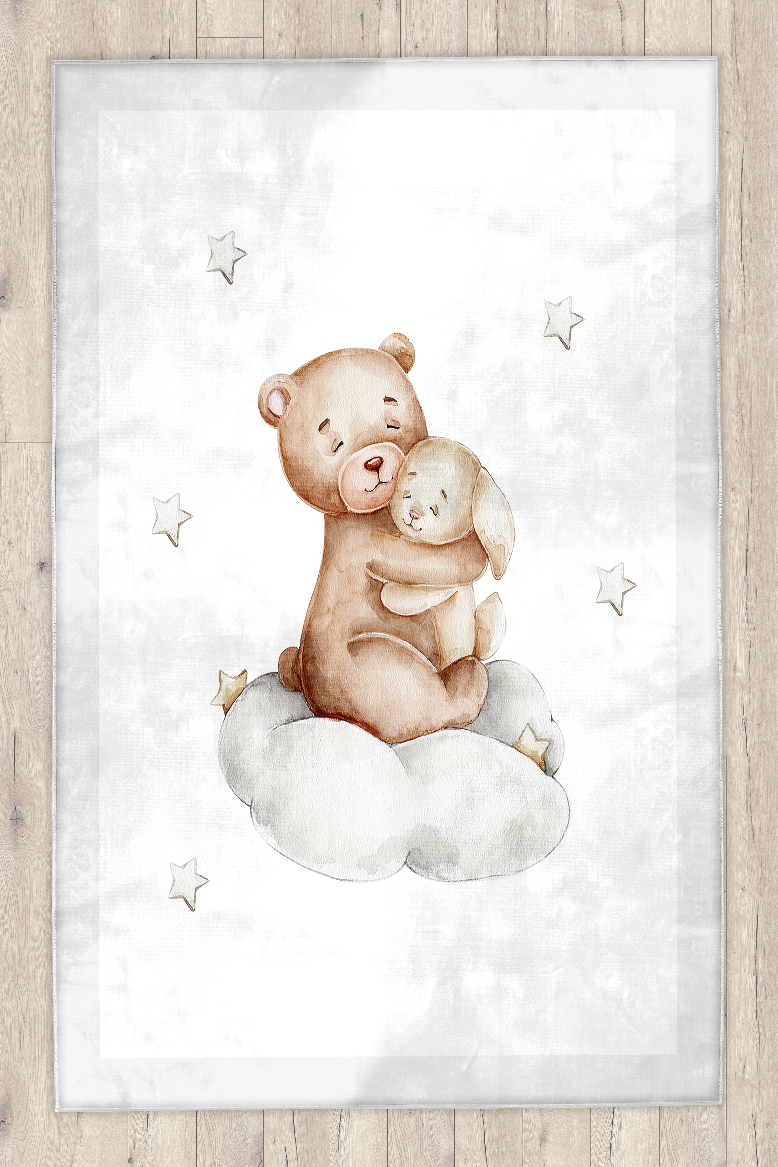 Ayıcıklı Bambu Çocuk Halısı