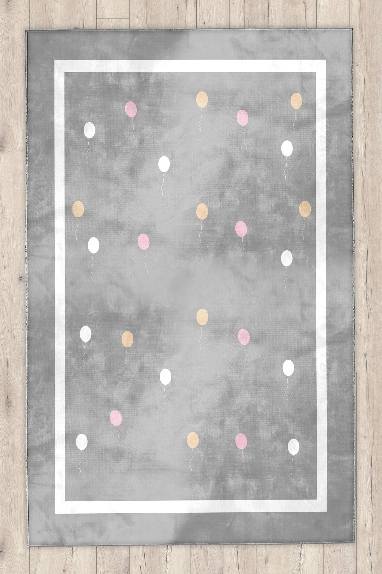 Balonlu Bambu Çocuk Halısı