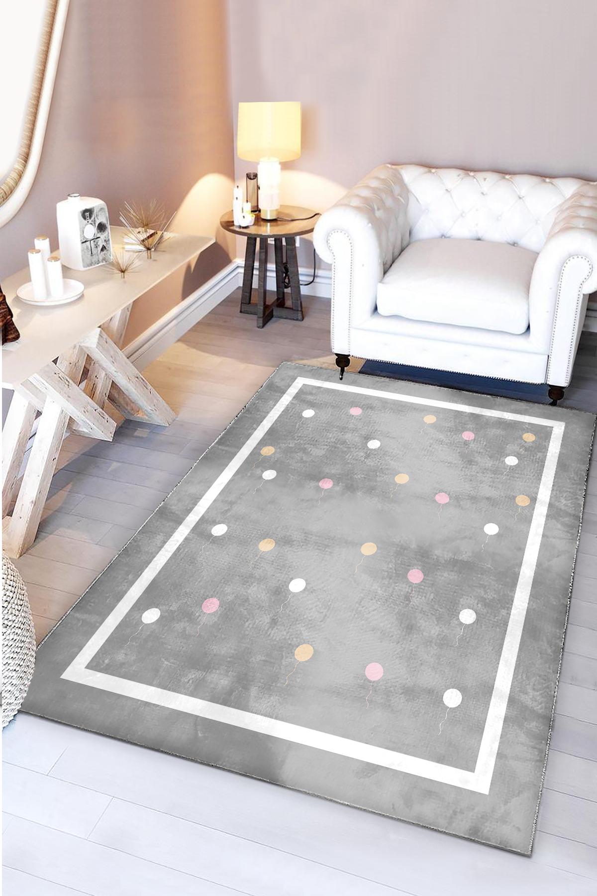 Balonlu Bambu Çocuk Halısı