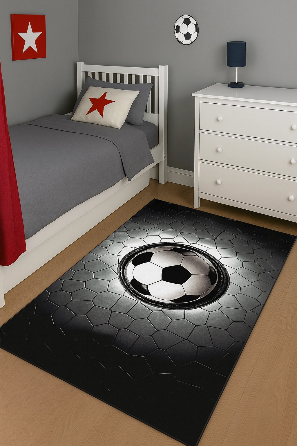 Taraftar Desenli Çocuk Odası Halısı