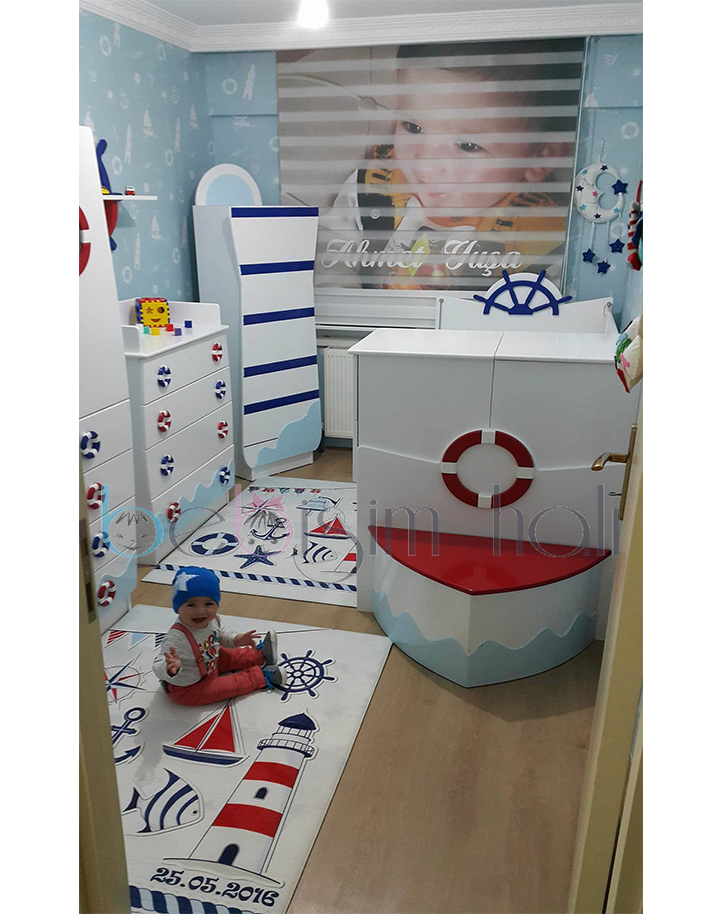 Denizci Çocuk Odası Halısı