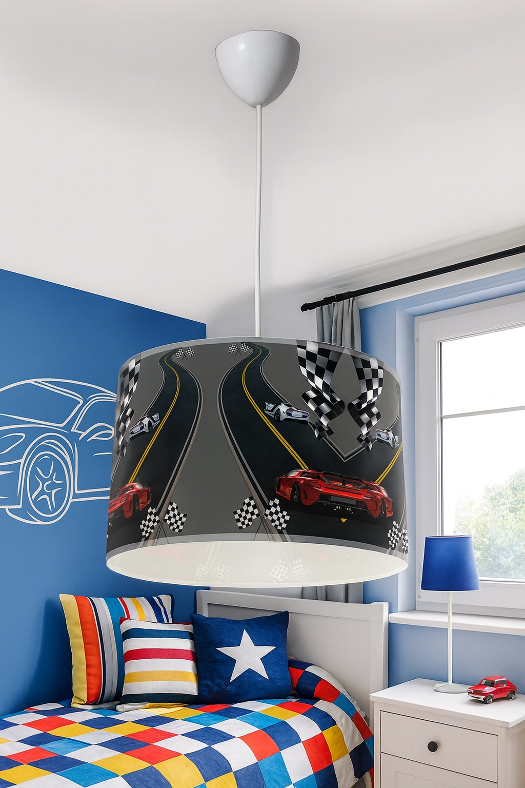 Yarış Pistli Çocuk Odası Halısı