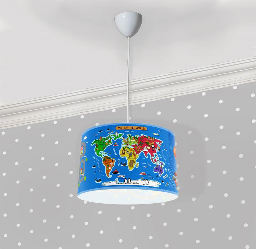 Eğitici Gezegen Çocuk Odası Sarkıt Avize