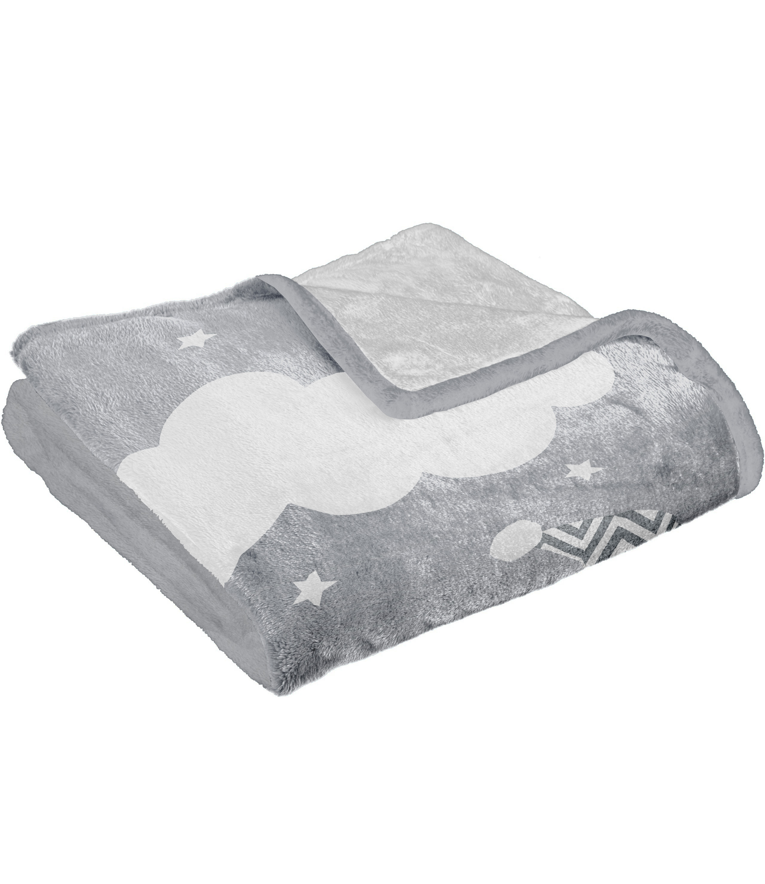 Bulutlu Baskılı Welsoft Çocuk Battaniyesi