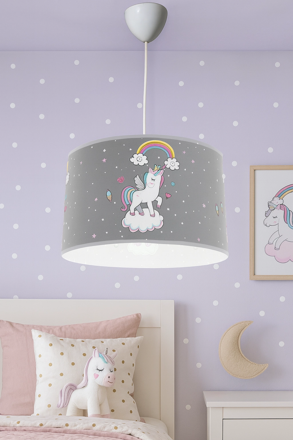 Bebişim Sevimli Unicorn Çocuk Odası Halısı