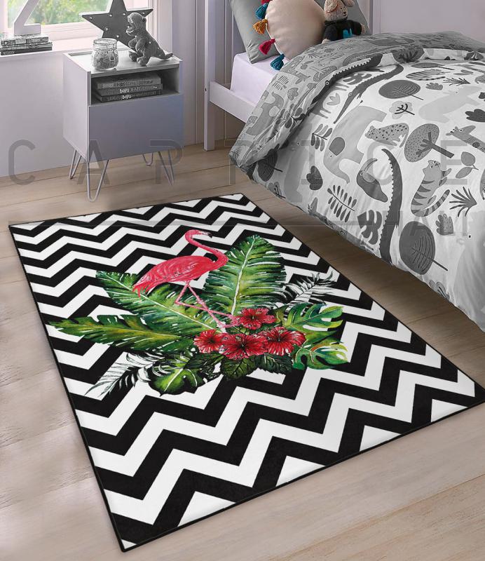 Flamingo Desenli Çocuk Odası Halısı
