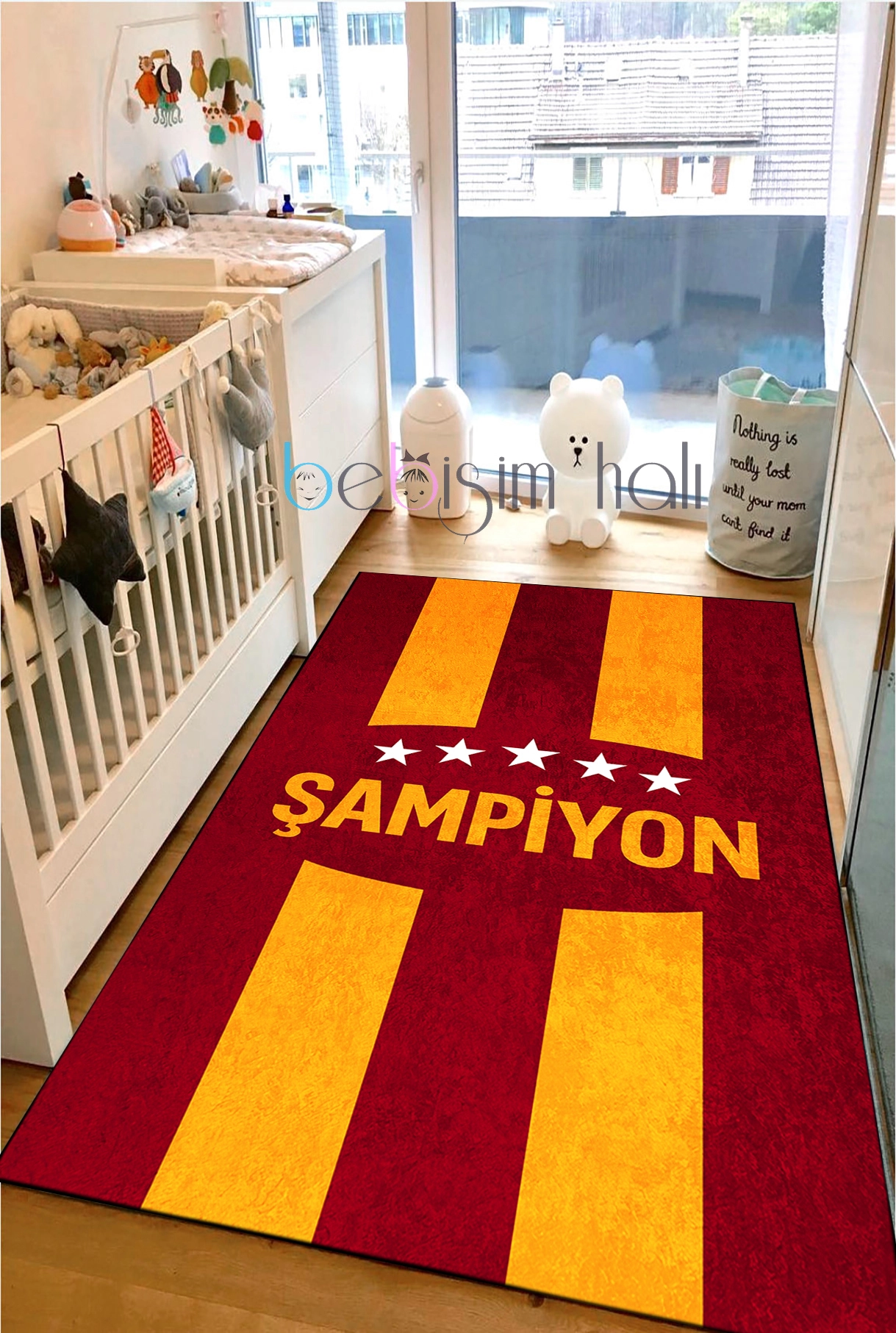 Taraftar Sarı Kırmızı Çocuk Halısı