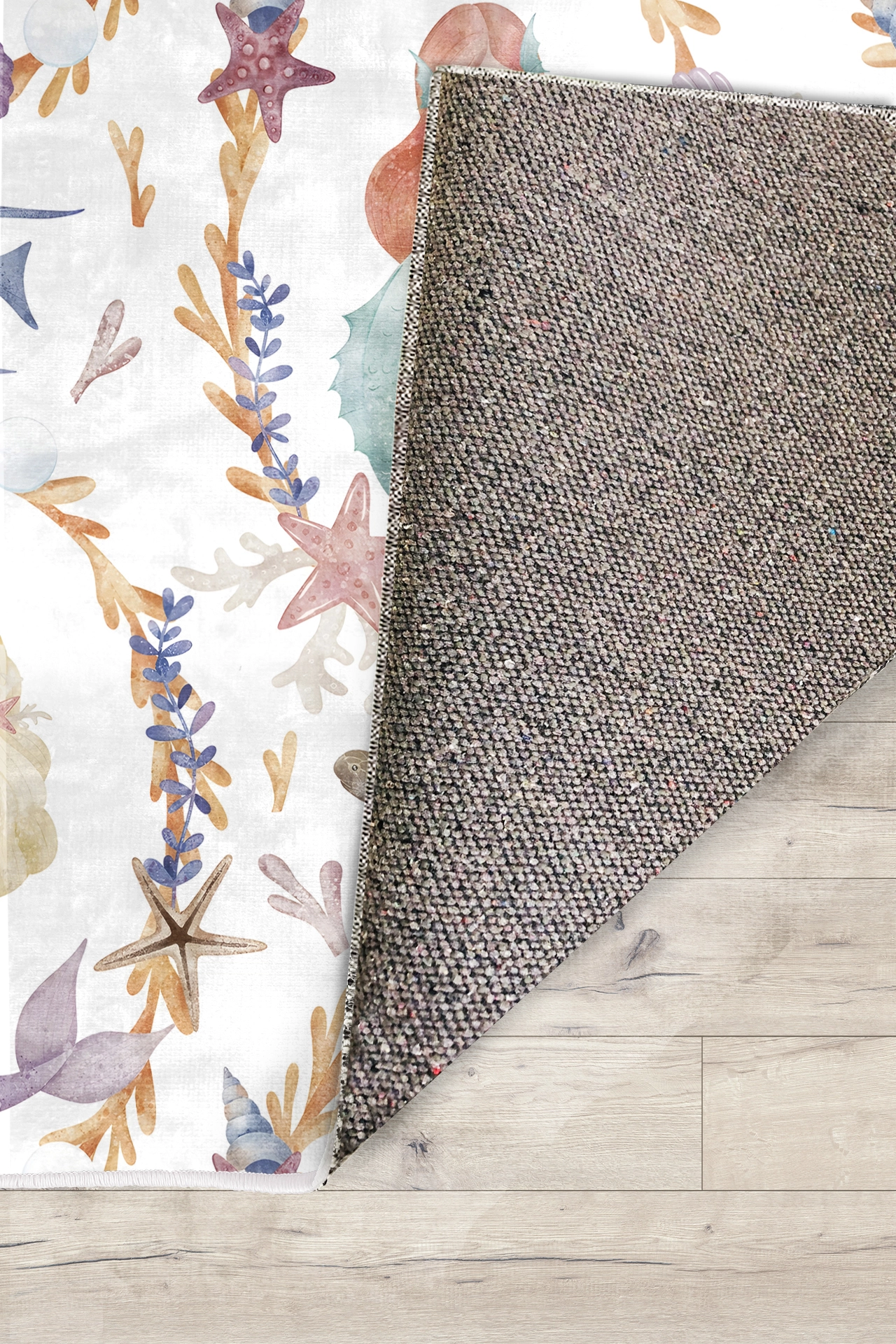 Denizkızı Masalı Bambu Çocuk Odası Halısı