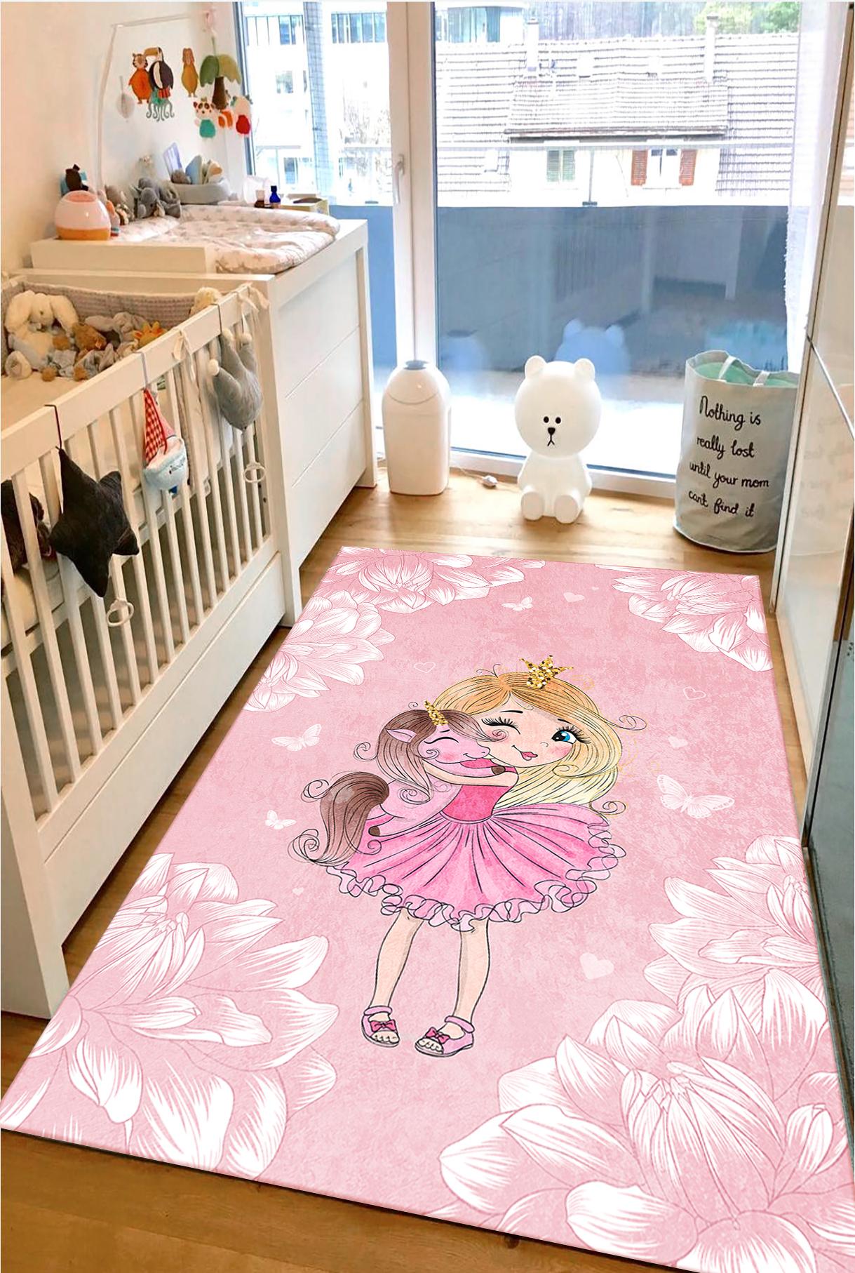 Prenses Kız Çocuk Odası Halısı