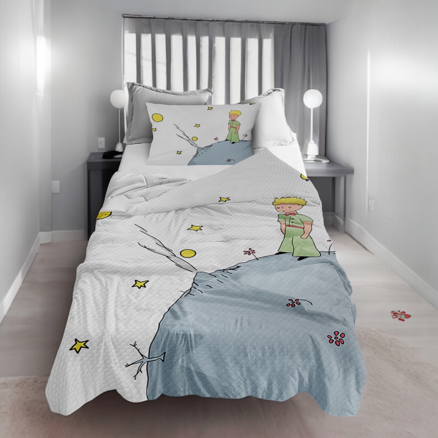 Küçük Prens Bİ224 Pike&Yatak Örtüsü(Yastık Kılıflı)