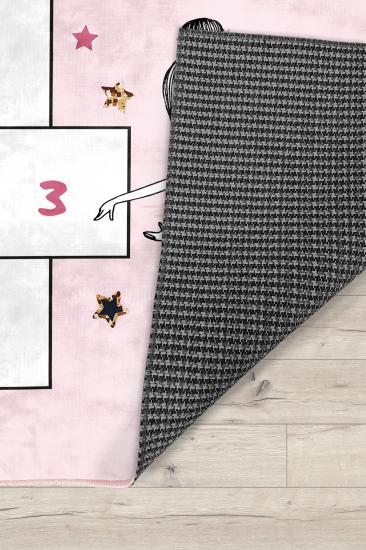 Prenses Kız Seksekli Bambu Çocuk Odası Halısı