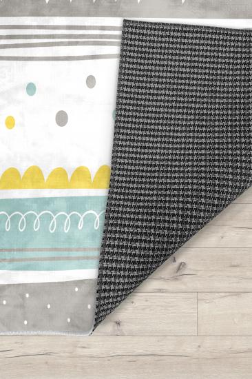 Puanlı Bambu Çocuk Odası Halısı