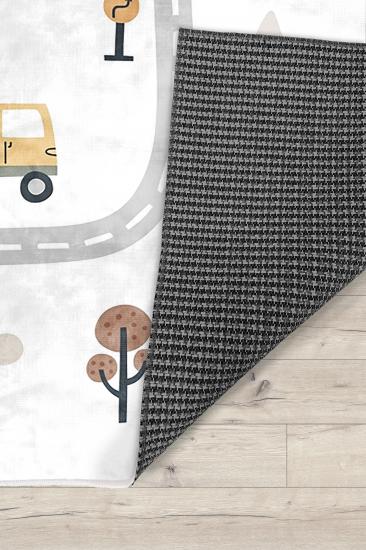Eğitici Yol Bambu Çocuk Odası Halısı
