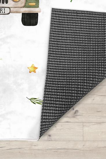 Safari Sevimli Hayvanlar Bambu Çocuk Odası Halısı