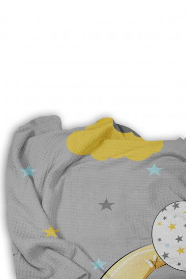 Sevimli Balonlu Fil Tek Kişilik Pike (Yastık Kılıflı)