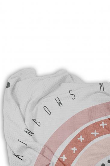 Rainbow Tek Kişilik Pike (Yastık Kılıflı)