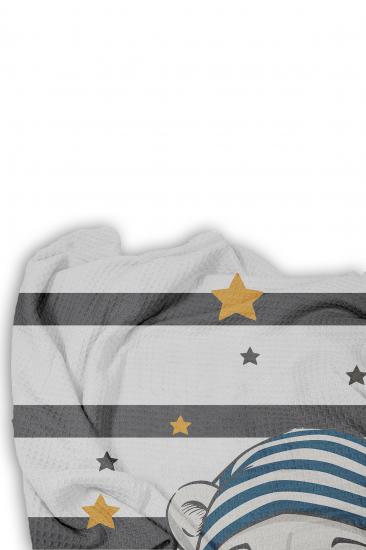 Sevimli Ayıcık Tek Kişilik Pike (Yastık Kılıflı)