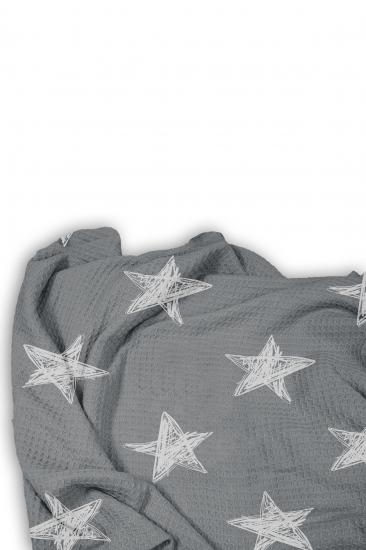 Yıldızlı Tek Kişilik Pike (Yastık Kılıflı)