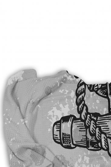 Denizci Çapa Tek Kişilik Pike (Yastık Kılıflı)