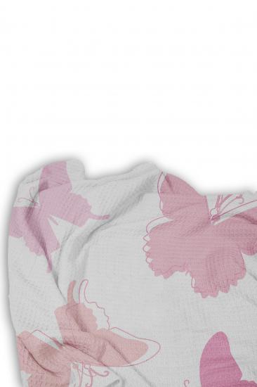 Kelebekler Tek Kişilik Pike (Yastık Kılıflı)