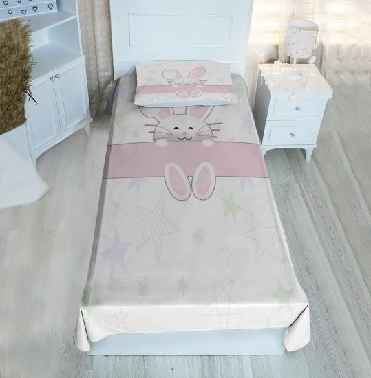 Sevimli Tavşan BH2160 Pike&Yatak Örtüsü(Yastık Kılıflı)