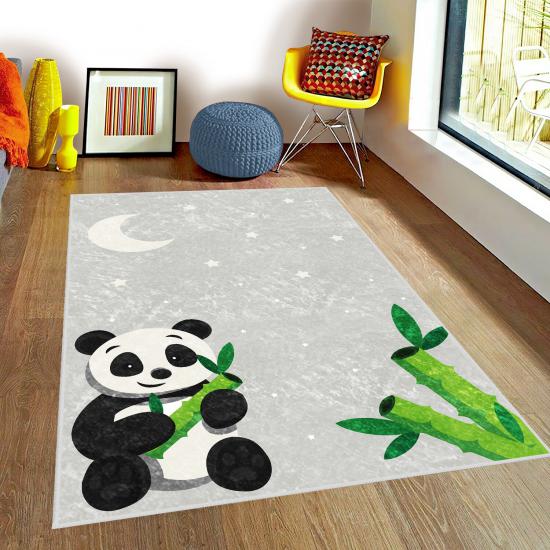 Sevimli Panda Çocuk Odası Halısı