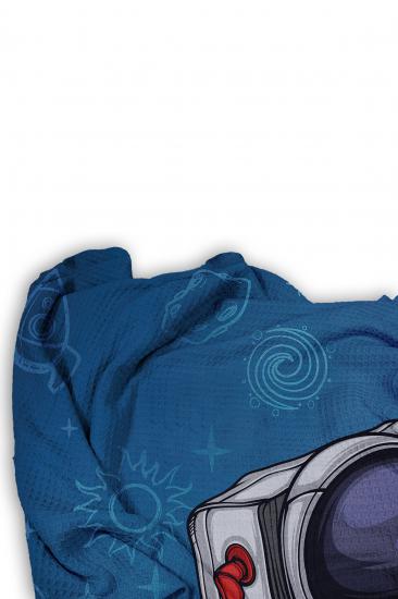 Astronot Tek Kişilik Pike (Yastık Kılıflı)