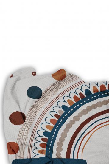 Gökkuşağı Tek Kişilik Pike (Yastık Kılıflı)