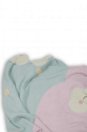 Sevimli Unicorn Tek Kişilik Pike (Yastık Kılıflı)