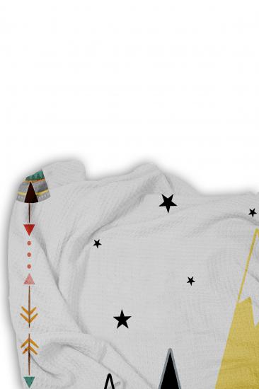 iskandinav Dağ Tek Kişilik Pike (Yastık Kılıflı)