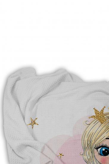 Prenses Kız Pony Tek Kişilik Pike (Yastık Kılıflı)