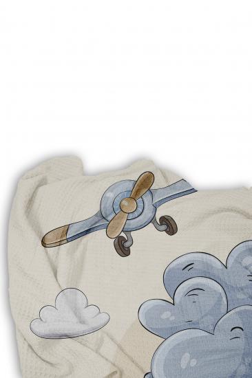 Sevimli Ayıcık Tek Kişilik Pike (Yastık Kılıflı)