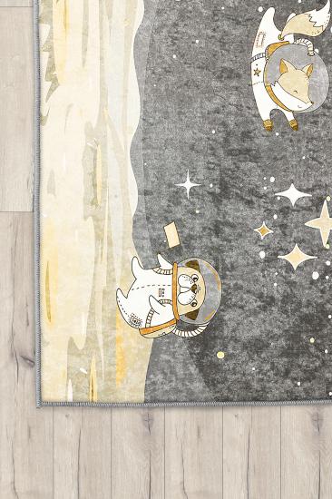 Uzaylı Sevimli Hayvanlar Çocuk Odası Halısı