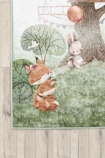 Sevimli Hayvanlar Çocuk Odası Halısı