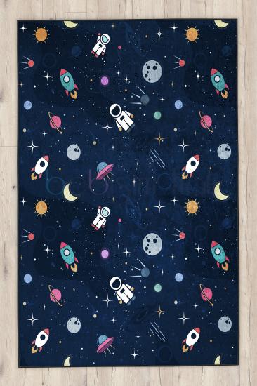 Uzaylı Astranot Çocuk Halısı