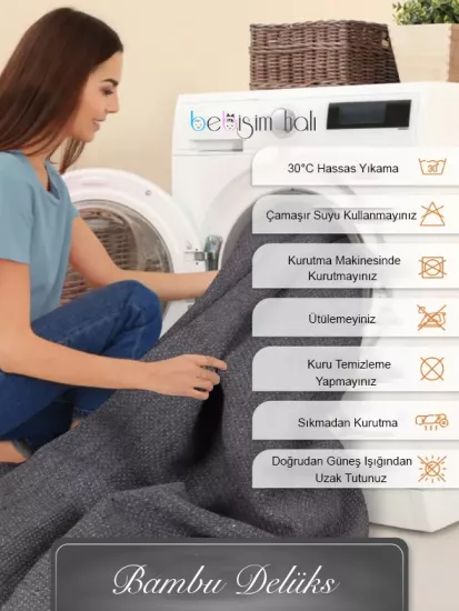 Uçaklı Bambu Çocuk Odası Halısı