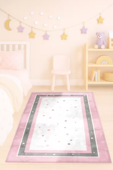 Yıldızlı Bambu Çocuk Odası Halısı